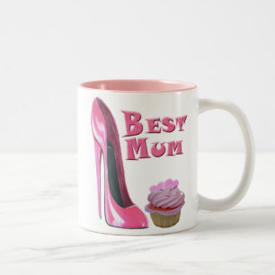 Taza Bicolor El mejores zapato y magdalena del estilete del