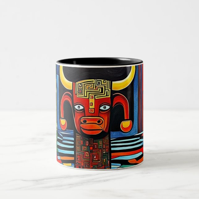 Taza Bicolor El Minotauro espera (Centro)