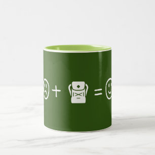 Taza Bicolor El mochilero te hace feliz