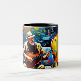 Taza Bicolor El Músico Solitario