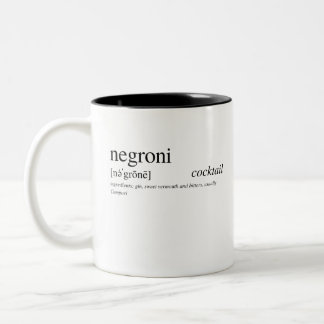 Taza Bicolor El Negroni - el cóctel favorito de Italia
