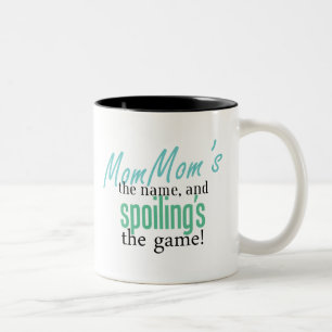 Taza Bicolor El nombre de MomMom, y estropeo del juego
