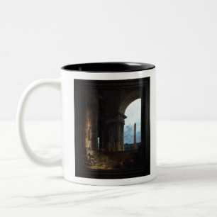 Taza Bicolor El Obelisco de Hubert Robert