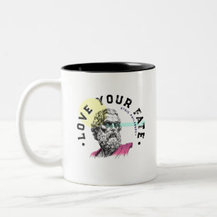 Taza Bicolor El Obstáculo Es El Camino - Cita De Marcus Aureliu
