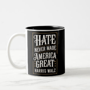 Taza Bicolor El odio nunca hizo grande a América Kamala Harris 