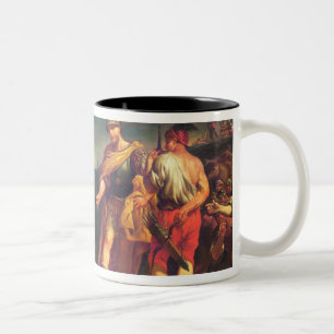 Taza Bicolor El ofrecimiento de Abigail antes de David