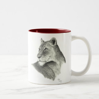 Taza Bicolor El orgullo del león - Borgoña