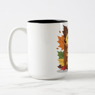 Taza Bicolor "El otoño lleva más oro en sus bolsillos"