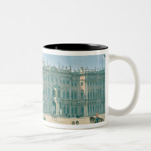 Taza Bicolor El palacio del invierno según lo visto de paso de