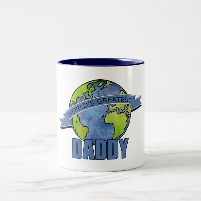 Taza Bicolor El papá más grande del mundo (Centro)