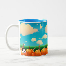 Taza Bicolor El parche de calabaza