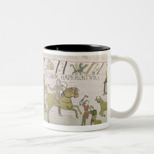 Taza Bicolor El paseo de los caballeros a Hastings al forraje