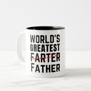 TAZA BICOLOR EL PEDORRO MÁS GRANDE DEL MUNDO - PADRE - DÍA DEL 