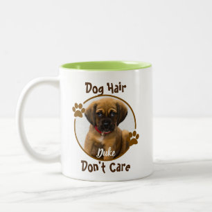Taza Bicolor El pelo de perro no le importa la peluca personali