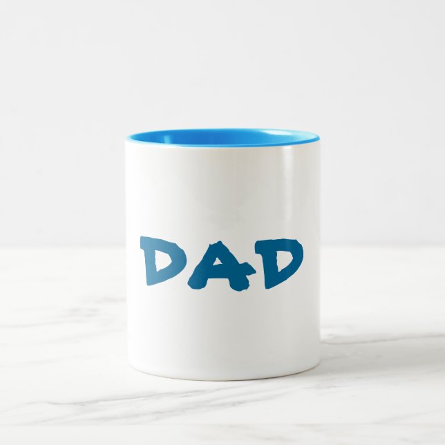 Taza Bicolor El père U del PAPÁ de la PLANTILLA puede cambiar (Centro)