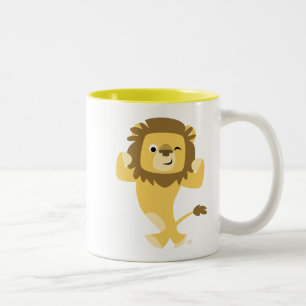 Taza Bicolor El Personalizado Lion Mug es fuerte