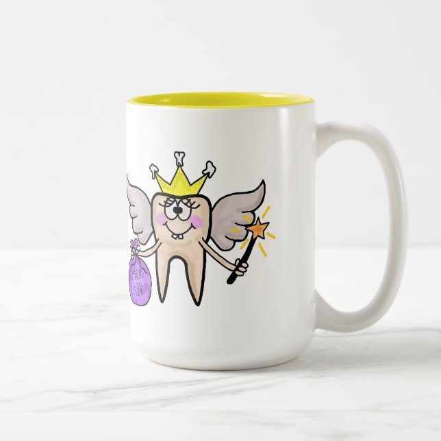 Taza Bicolor ¡El Personalizar De Mug De Hadas Dientes! (Derecha)