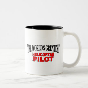 Taza Bicolor El piloto más grande del helicóptero del mundo