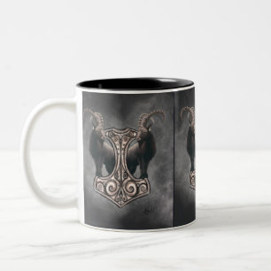 Taza Bicolor El poder de Thor: Mjölnir y el truculento compañer
