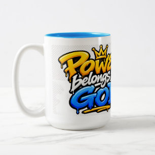Taza Bicolor El poder pertenece a Dios
