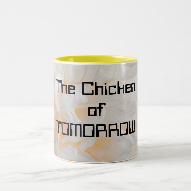 Taza Bicolor El pollo de MAÑANA (Centro)