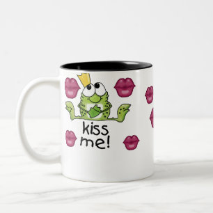 Taza Bicolor El príncipe de la rana me besa