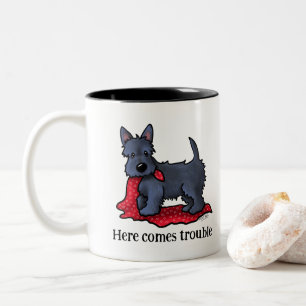 Taza Bicolor El problema de la cachorro de los territorios esco