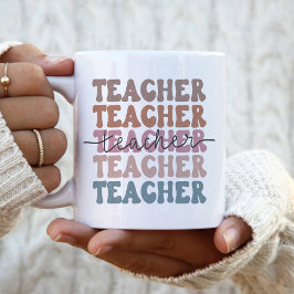 Taza Bicolor El profesor de moda y lindo Pastel apilado