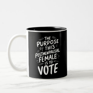 Taza Bicolor El Propósito De Este Harris Walz Postmenopáusico