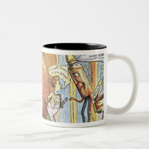 Taza Bicolor El pudín del navidad