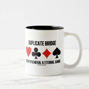 Taza Bicolor El Puente Duplicado Es Un Juego Efímero Eterno