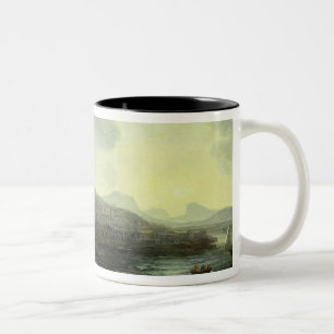 Taza Bicolor El puerto opinión de Génova, mar