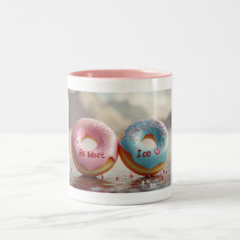Taza Bicolor El querido donut de San Valentín