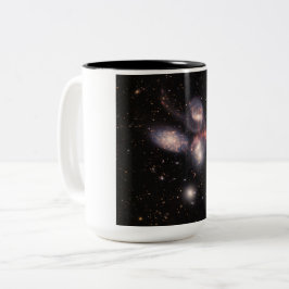 Taza Bicolor El Quinteto de Stephan 5 Galaxias en el campo prof