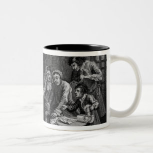 Taza Bicolor El rastrillo en la prisión, placa VII