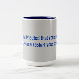 Taza Bicolor El ratón movió código de error