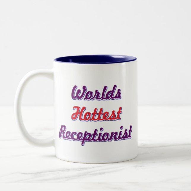 Taza Bicolor El recepcionista más caliente del mundo (Izquierda)