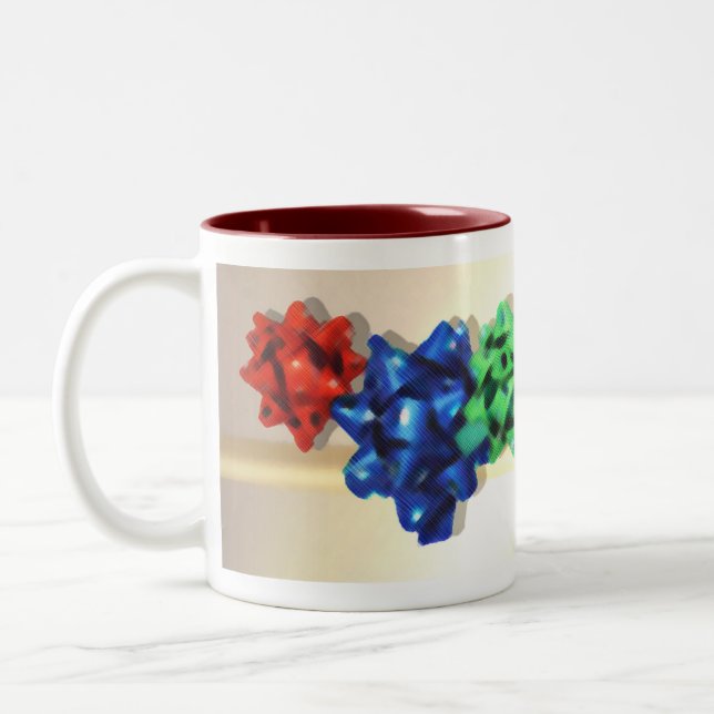 Taza Bicolor El regalo arquea Drinkware (Izquierda)