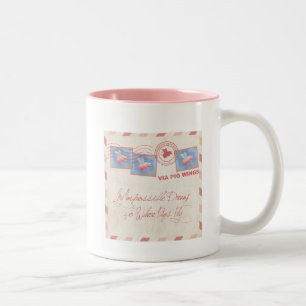 Taza Bicolor El rehén del cerdo volador se entrega a sí mismo