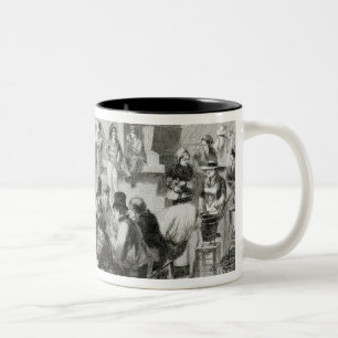 Taza Bicolor El restaurante de pies mojados