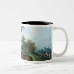 Taza Bicolor El resto del Huntsman, siglo XVIII