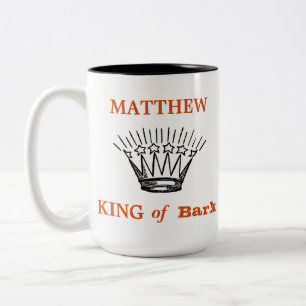 Taza Bicolor El rey personalizado de la flor