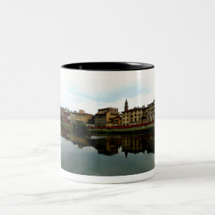 Taza Bicolor El río Arno