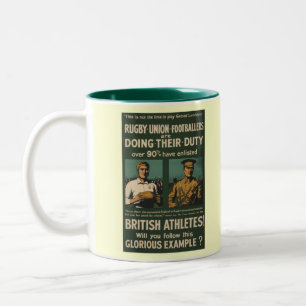 Taza Bicolor El rugbi británico, futbolistas pide deber