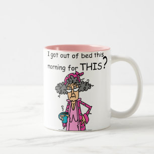 Taza Bicolor El salir del humor de la cama