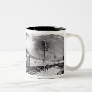 Taza Bicolor El Scot real, locomotora interurbana