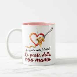 Taza Bicolor El Secreto De La Felicidad Pasta Mama