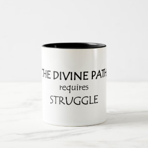 Taza Bicolor El sendero divino requiere la lucha