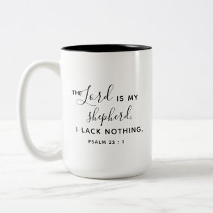 Taza Bicolor El SEÑOR es mi pastor Psalm 23 : 1 Mug