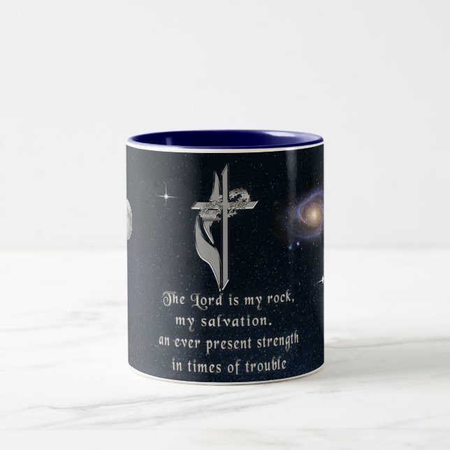 Taza Bicolor El Señor es mi piedra (Centro)